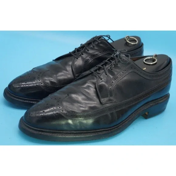 Allen Edmonds MacNeil Black‎ Leather Wingtip Men\'s Dress Shoes Size 10 D Oxford Size 11.5 C Allen Edmonds Macneil Black Leather Oxford  main image 4